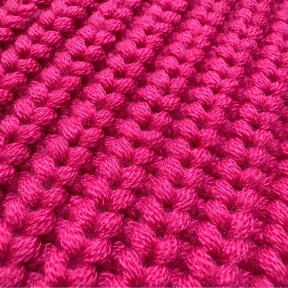 Peuterey Wool Sleeveless Turtleneck Sweater Fisherman Knit Medium Fuchsia Pink - Picture 16 of 16